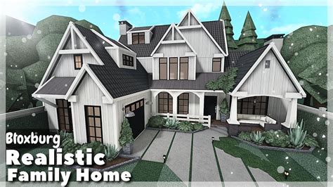 BLOXBURG: Realistic 2-Story Family Home Speedbuild | Roblox House Build - YouTube