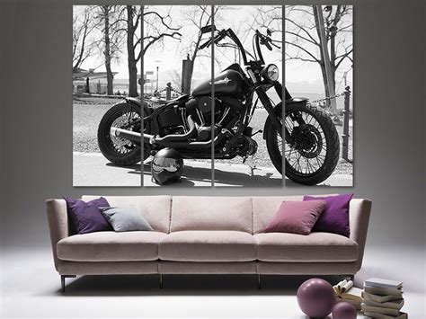 Harley Davidson wall art Harley Davidson canvas decor | Etsy