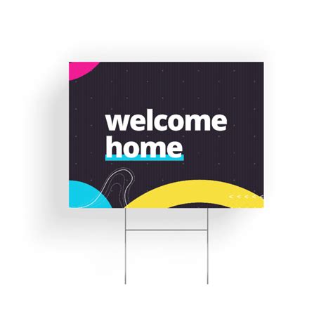 Colorful Topography Welcome Home – Yard Signs | Ministry Printing