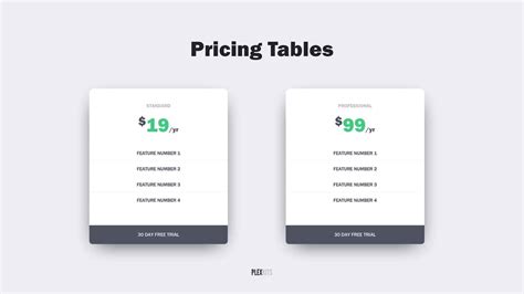 Free PowerPoint Pricing Table Slide Templates (2018)