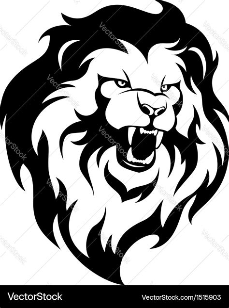 Roaring Lion Silhouette SVG