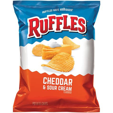 Ruffles Cheddar & Sour Cream, 2.375 oz. BIG bag (1 count) - RocketDSD