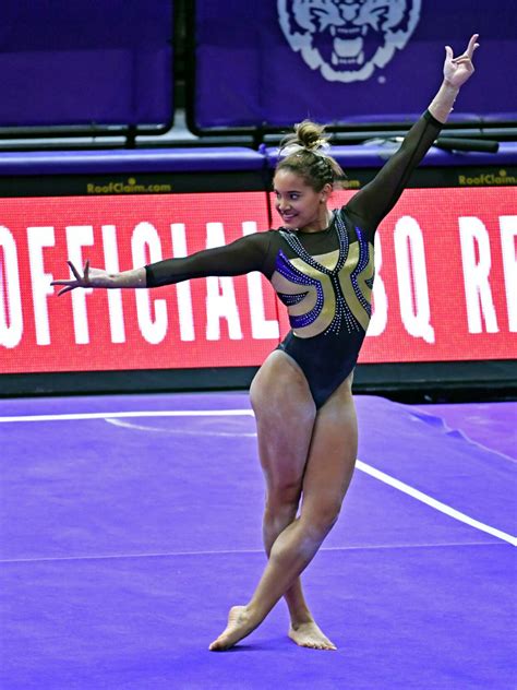 LSU freshman gymnast Haleigh Bryant front-flipping to greatness as Tigers travel to Arkansas ...