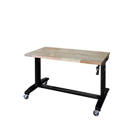 Husky 46 in. Adjustable Height Work Table-HOLT46XDB12 - The Home Depot