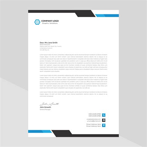 Business style letterhead design 1951036 Vector Art at Vecteezy