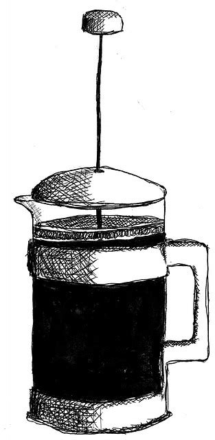 Free illustration: Coffee, Drawing, Plunger, Caffeine - Free Image on ...