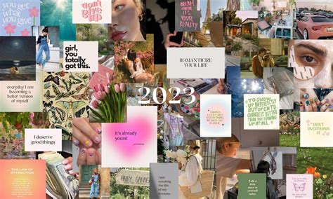 2024 Vision Board Wallpaper for Desktop and Tablet