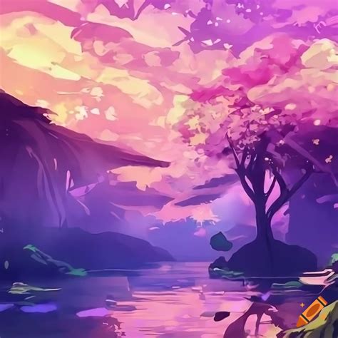 No game no life inspired japanese landscape wallpaper