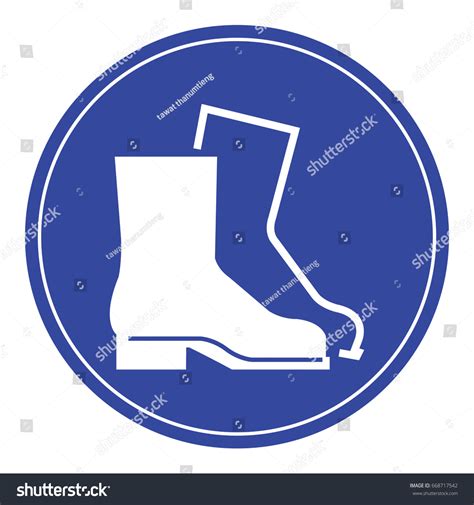 Wear Safety Shoesvector Illustration Stock Vector (Royalty Free) 668717542