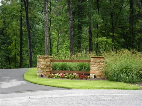 Driveway entrance garden ideas | Hawk Haven