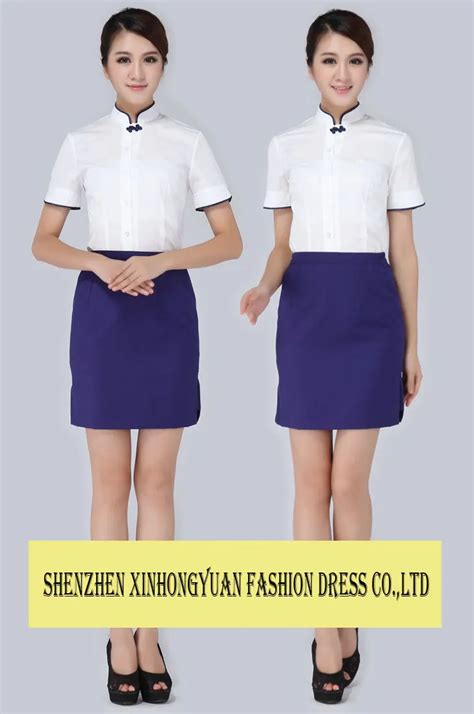 new style restaurant hostess uniform,house keeping uniform, View ...