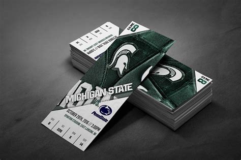 MSU Football Tickets on Behance