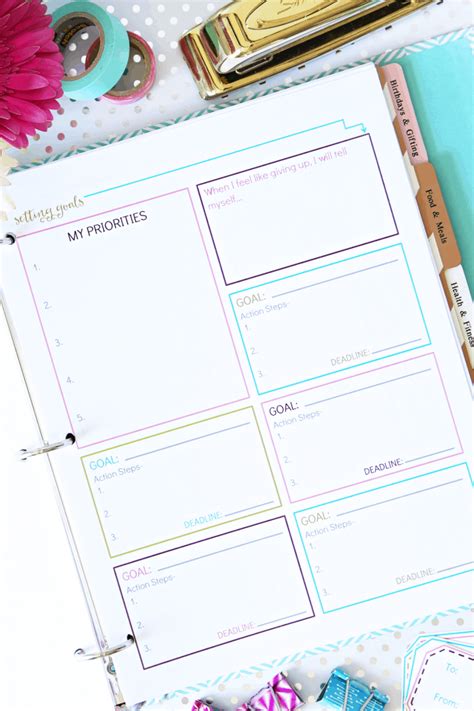 How to Set Goals... That You'll Actually Accomplish! (with FREE Printable Goal Worksheet) - Just ...