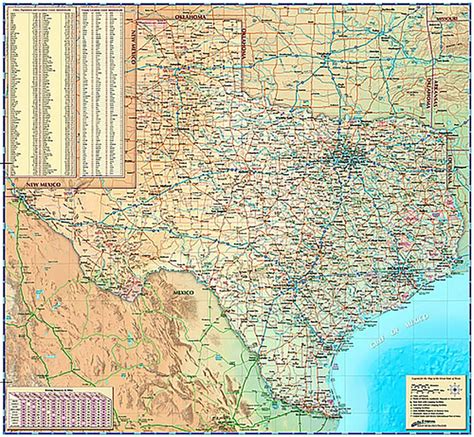 Texas Wall Map by Compart – Texas Map Store