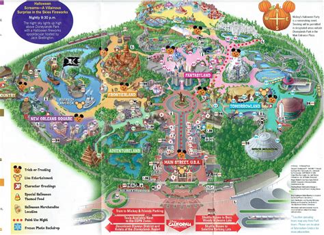 Disneyland Orlando Florida Map - Map Of Counties Around London