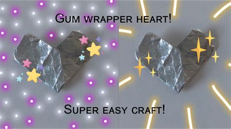 Gum Wrapper Origami Heart: A Fun and Creative Way to Upcycle – easy ...