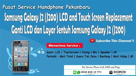 Samsung Galaxy J2 (J200) LCD Touch Screen Replacement - Ganti LCD dan ...