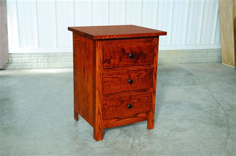 Amish Shaker Three Drawer Nightstand from DutchCrafters Amish