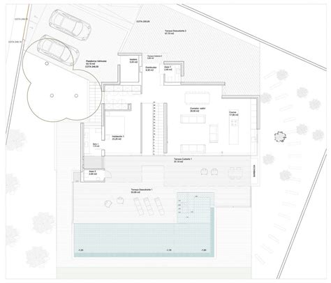 First floor plan. Casa Punta Albir. Image courtesy of © rgb arquitectos | Floor plans, How to ...