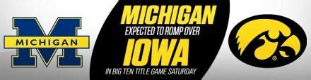 Iowa vs. Michigan 2023 Big Ten Championship Betting Odds