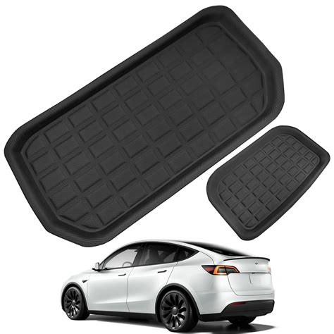 LDCRS Tesla Model Y Front Trunk & Rear Sub Trunk Mats 2023 2022 2021 ...