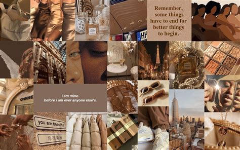 Brown Aesthetic Collage Wallpapers - Wallpaper Cave