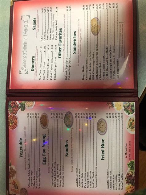 Menu at Gee's Family Restaurant, Goldendale