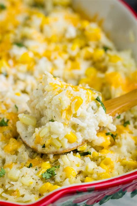 GREEN CHILE CHEESE RICE CASSEROLE