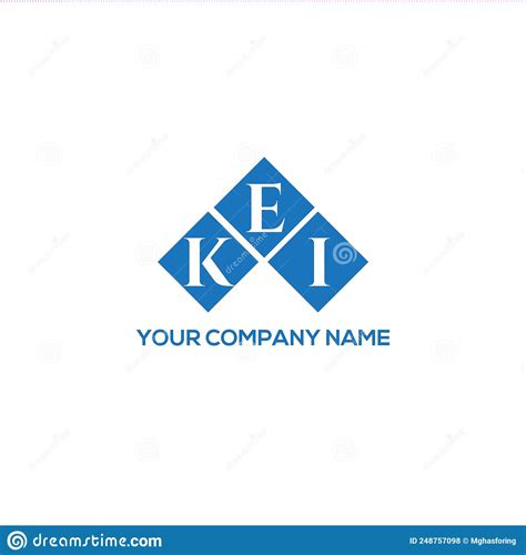 KEI Letter Logo Design on BLACK Background. KEI Creative Initials ...