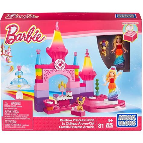 Mega Bloks Barbie Rainbow Princess Castle - Walmart.com