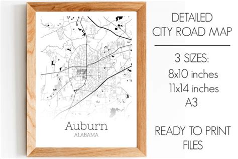 Auburn Alabama City Map Graphic by SVGExpress · Creative Fabrica