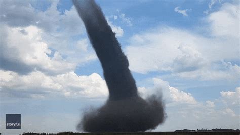 Watch: Incredible close up experience with landspout tornado in ...