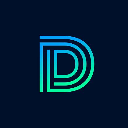 Unique Modern Creative Elegant Letter D Based Vector Icon Logo Template ...