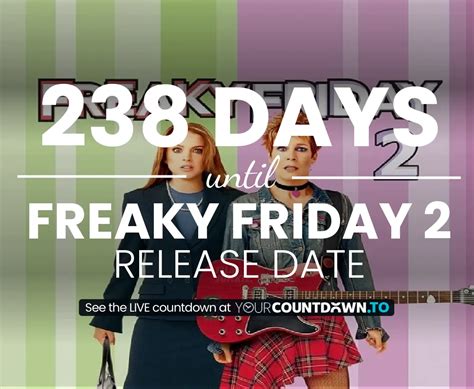 Countdown To Freaky Friday 2 | Release Date