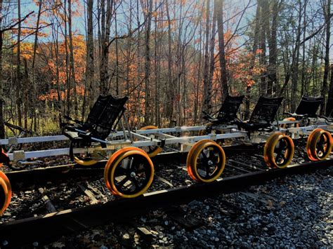 Rail Biking near Lake George - BashfulAdventurer.com