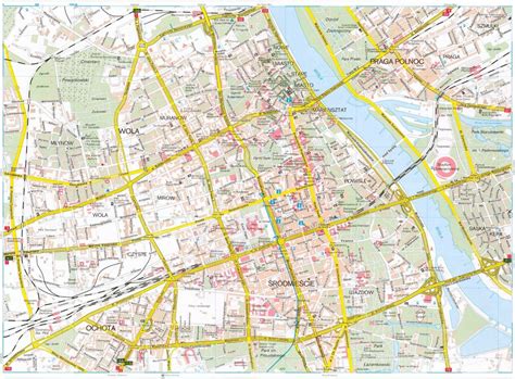 Map Of Warsaw Tourist Attractions, Sightseeing & Tourist Tour - Warsaw ...