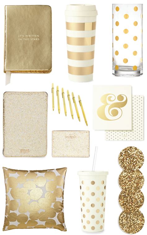 Gold Office Accessories — bright and beautiful