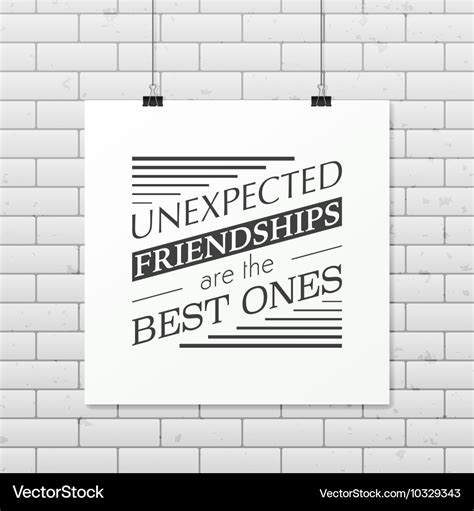 Friendship quote Typographical Poster Royalty Free Vector