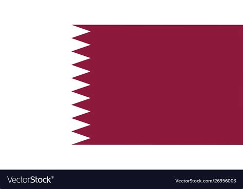 Qatar national flag Royalty Free Vector Image - VectorStock