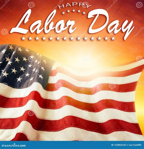 Labor day American flag stock photo. Image of celebration - 122863142