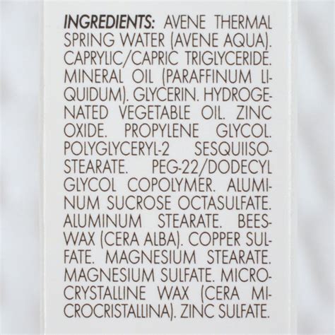 Avene Cicalfate ingredients? : r/SkincareAddiction