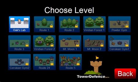 Pokemon Tower Defense Game - RacingCarGames.com