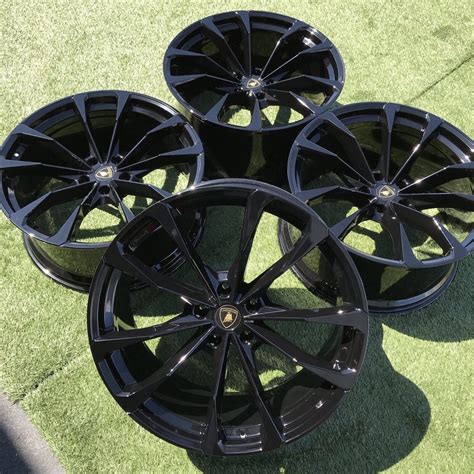 LAMBORGHINI URUS WHEELS RIMS OEM SET 4 STOCK FACTORY 23 INCH BLACK ...