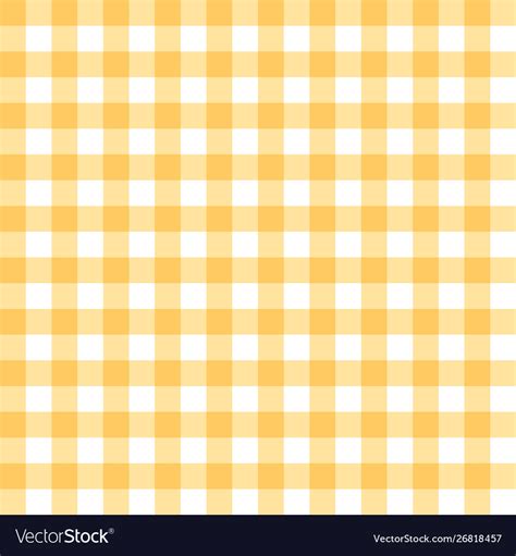 Yellow tablecloth texture seamless background Vector Image