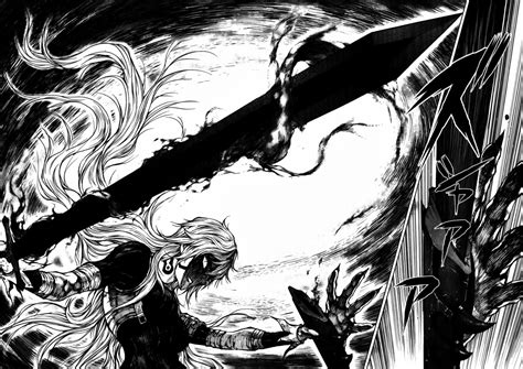 Online crop | manga character with sword, monochrome, manga, sword HD wallpaper | Wallpaper Flare