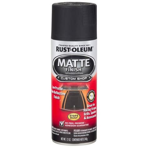 Rust-Oleum Matte Black Spray Paint (Actual Net Contents: 12-oz) at Lowes.com