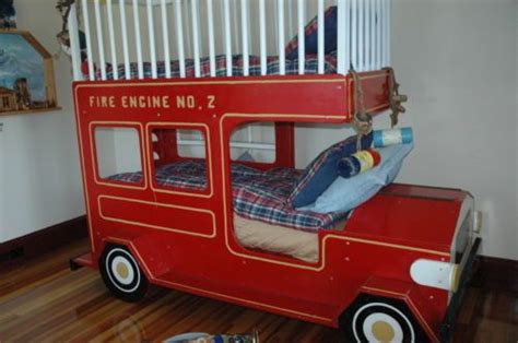 US $1,300.00 Fire Truck Bunk Bed | Fire trucks, Bunk beds, Bunks