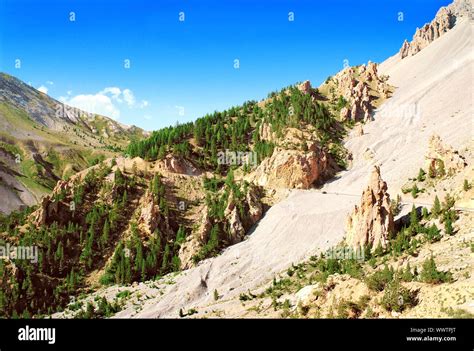 Summer landscape in the French Alps Stock Photo - Alamy