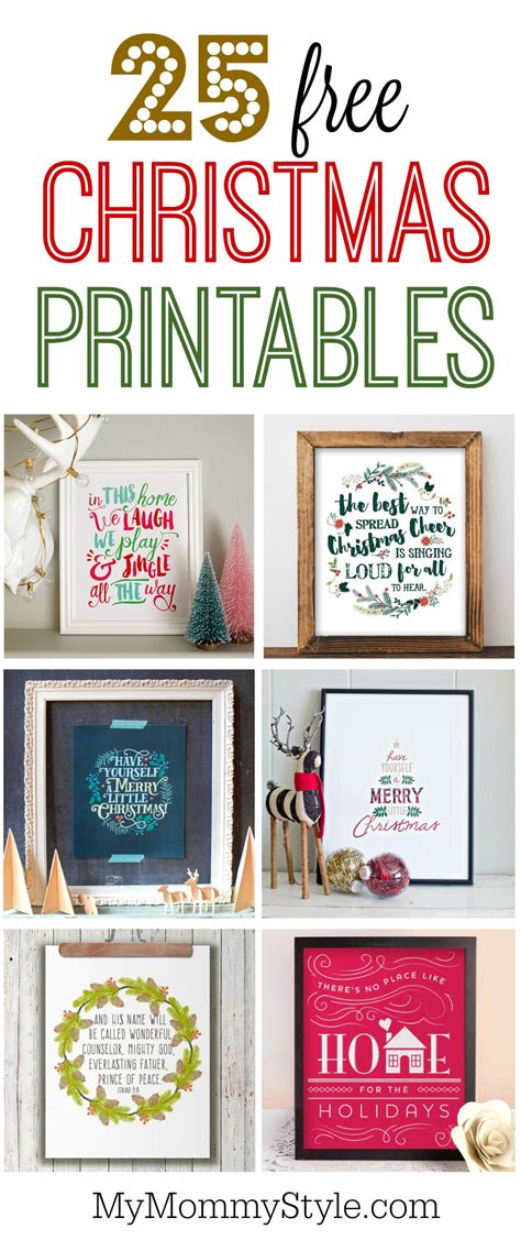 25 free Christmas printables - My Mommy Style