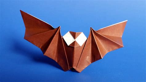 Easy Origami Bat Tutorial for Halloween - YouTube